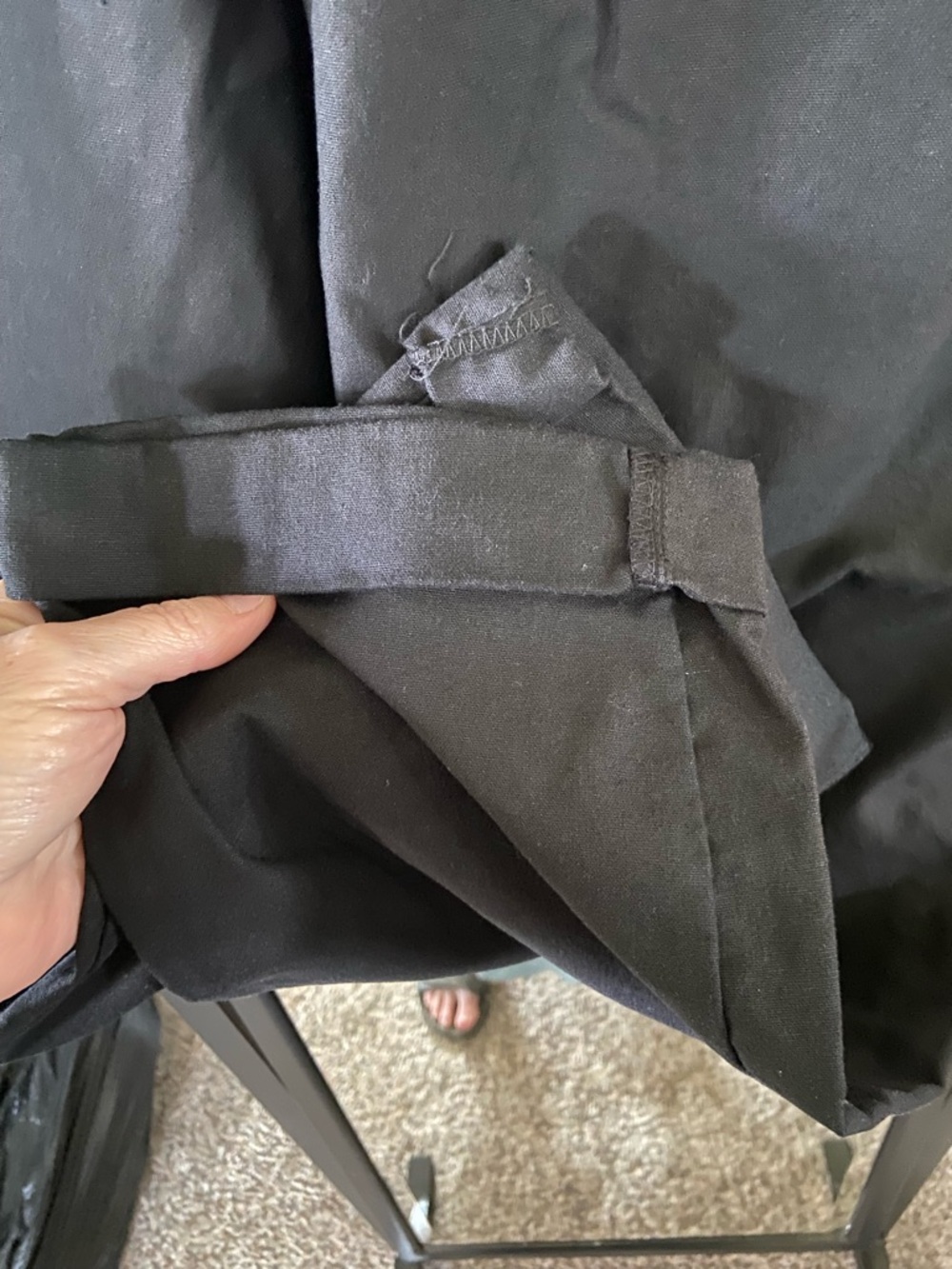 Women’s Straight Leg Drawstring Pants — Black - Picture 5 of 7